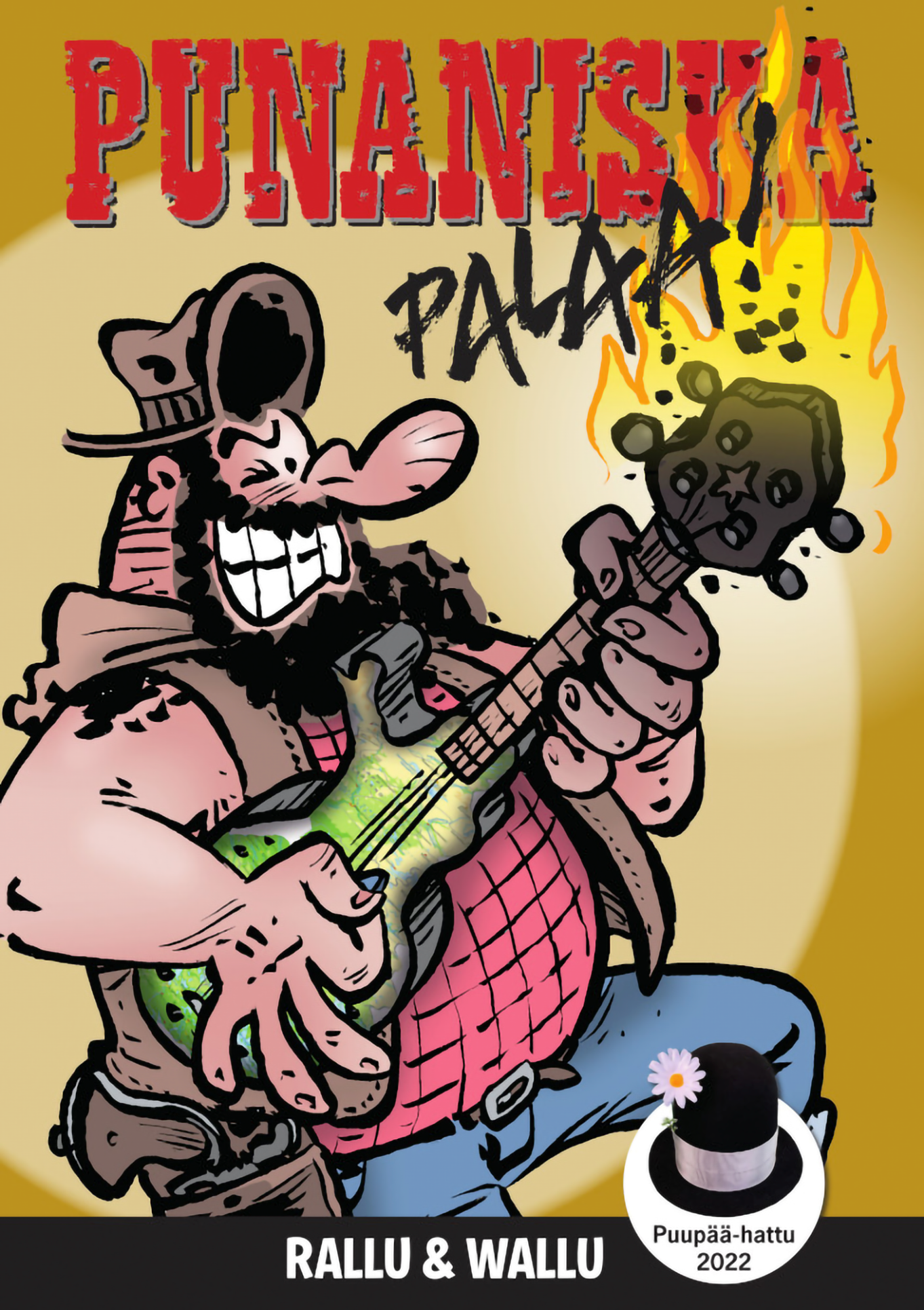 Punaniska palaa! -kansikuva