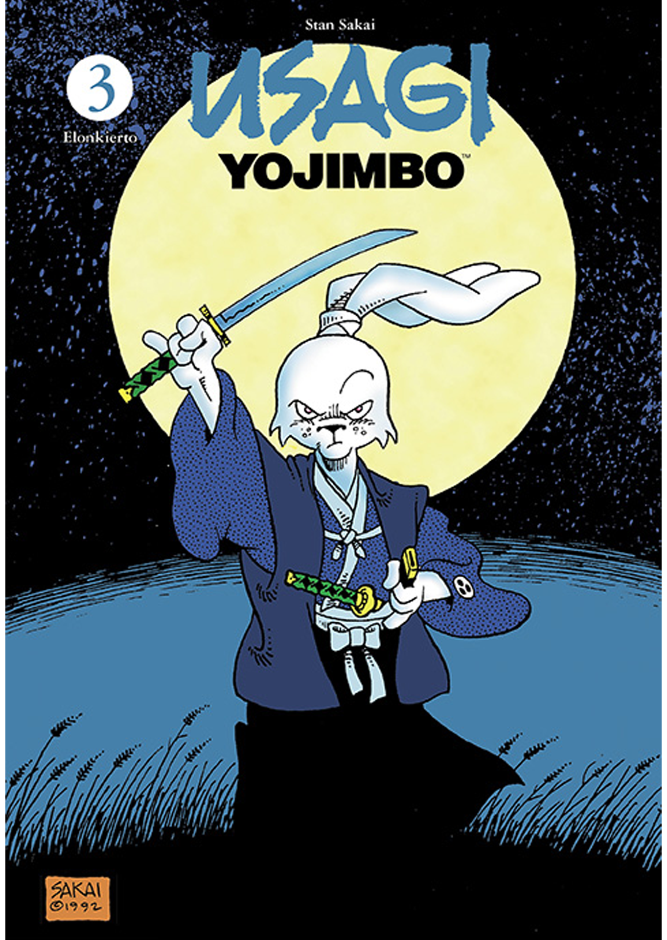 Usagi Yojimbo 3 - 3 - Elonkierto- kansikuva
